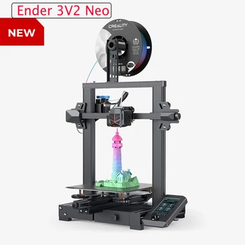3D-принтер Creality 3D Ender 3 V2 NEO Модернизированный Полнометаллический экструдер Bowden с автоматическим выравниванием CRTouch и стабильной интегрированной конструкцией