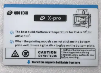 Клей для 3D-принтера QIDI TECHNOLOGY PC (крышка платформы сборки) для QIDI TECH X pro