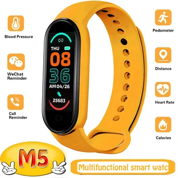 M5 Smartwatch спортивные фитнес-шагомер цветной экран Bluetooth HD вызов трекер сна многофункциональный смарт-браслет PK M6 M4 Y68