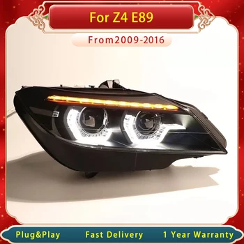 Автомобильный головной фонарь для BMW Z4 E89 2009-2016 Обновление Нового дизайна DRL Динамическая сигнальная лампа Головной фонарь в сборе