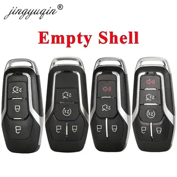 jinyuqin Smart Remote Key Case 3/4/5 Кнопка для Ford Mustang Edge Explorer Fusion Mondeo Kuka Чехол Для Ключей Автомобиля с Неразрезанным Лезвием
