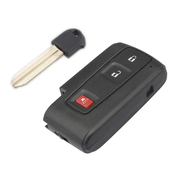 2 + 1 кнопки дистанционного ключа автомобиля, брелок с маленьким ключом, замена передатчика без ключа для Toyota Prius 2004-2009