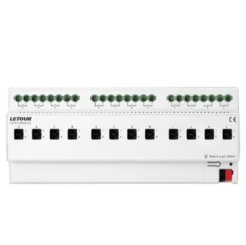KNX / EIB 12-канальный 20A модуль интеллектуального выключателя света Интеллектуальная Гостиничная система KNX Smart Home System