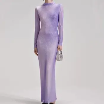 2023 новое женское Горячее праздничное платье с бриллиантами, тонкое сексуальное модное длинное платье