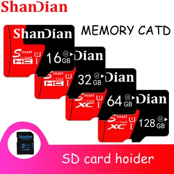 SHANDIAN Mini SD Card 4 ГБ 8 ГБ 16 ГБ Класс 6 Реальная Емкость 32 ГБ Памяти SD-карта Высокоскоростная Смарт-SD-карта TF-карта Бесплатная Доставка