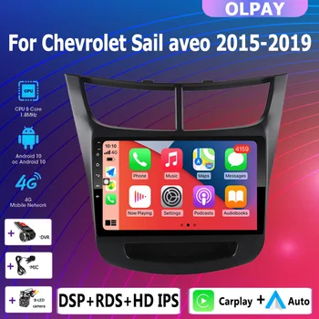Android 10,0 авто Радио GPS Навигация Мультимедийный Плеер 4G + WiFi Carplay Видео 2din для Chevrolet Sail aveo 2015 2016-2019