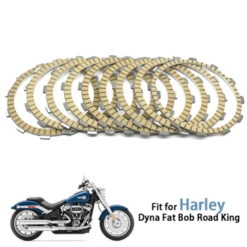 Pokhaomin Мотоциклетные Фрикционные Пластины Комплект Сцепления Стальной Комплект Для Harley Dyna Fat Bob Road King Glide Ultra Heritage Softail
