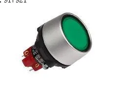 [ZOB] Тайваньский кнопочный переключатель Progressive Alliance D16LMV2-3AB с металлическим кольцом, зеленое пластиковое стопорное кольцо без замка -3 шт./лот
