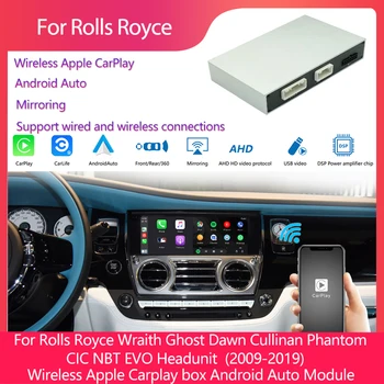 Беспроводной Apple Carplay Box Android Автоматический Модуль Для Rolls Royce Wraith Ghost Dawn Cullinan Phantom 2009 2018 Система CIC NBT EVO