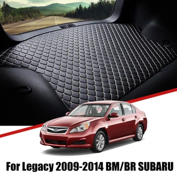 Изготовленные на заказ кожаные коврики в багажник автомобиля для Subaru Legacy 2009 2010 2011 2012-2014, Водонепроницаемые нескользящие вкладыши, Грузовые Аксессуары