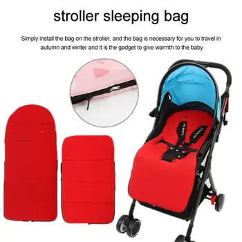 Спальный мешок для детской коляски, Ветрозащитная сумка для переноски, чехол для ног коляски, утолщающий чехол для ног для сохранения тепла