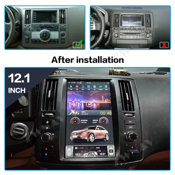 Вертикальный Тесла для Infiniti FX35 FX45 2004 2005 2006 - 2008 Android IPS экран PX6 DSP Автомобильный DVD GPS Мультимедийный плеер Радио Аудио