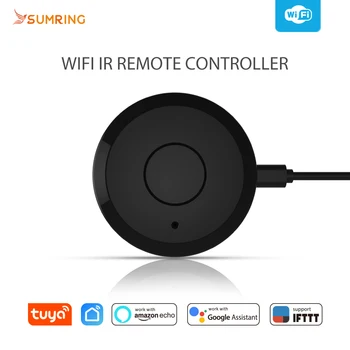 WiFi ИК пульт дистанционного управления Tuya Smart универсальный для телевизора кондиционер Alexa пульт дистанционного управления Работа с Google Home