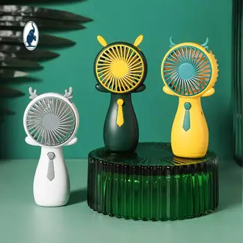 Ручной летний мультяшный вентилятор, портативный высококачественный мини-вентилятор для студентов, настольный ручной вентилятор, Маленький карманный вентилятор, перезаряжаемый