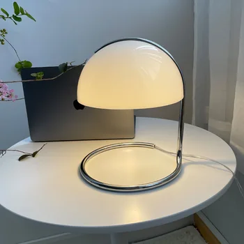 Стеклянная настольная лампа в виде гриба, современная настольная лампа для спальни, прикроватной тумбочки, гостиной, скандинавские светодиодные креативные оригинальные настольные лампы, ночная подставка