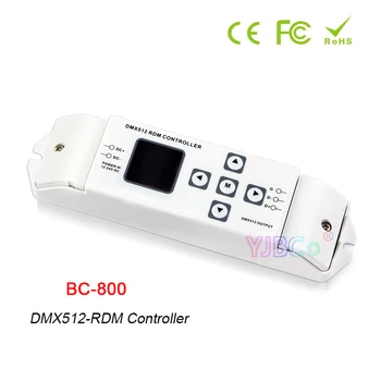 Светодиодный контроллер Bincolor DMX512-RDM BC-800 12V 24V Поиск Ведомого устройства RDM Изменение Начального адреса Выходной Преобразователь канала управления