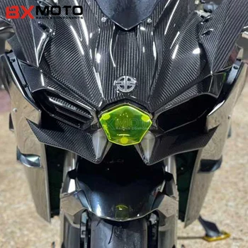Прозрачный Акриловый протектор фары, защитная крышка для линз, Аксессуары для мотоциклов Kawasaki H2 H2R 2015 2016 2017 2018 2019