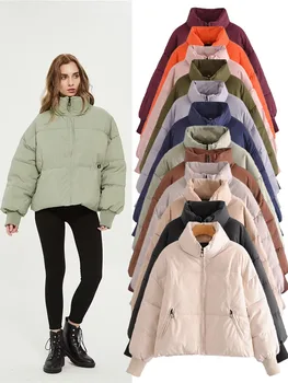 2023 осенне-зимняя новая утолщенная женская куртка с хлопковой подкладкой, универсальная женская куртка с хлопковой подкладкой, пальто, одежда для хлеба, женские топы