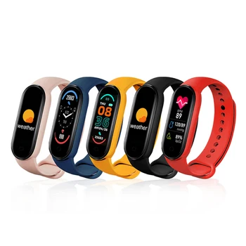Умный спортивный браслет M6, фитнес-трекер, пульсометр, монитор артериального давления, браслет с цветным экраном для Аксессуаров для мобильных телефонов