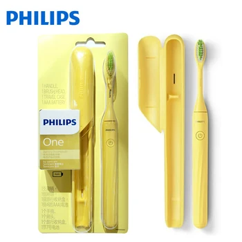 Электрическая Зубная щетка Philips One By Sonicare HY1100 с Таймером мягкой щетины IPX7 Водонепроницаемая Портативная Зубная Щетка с Футляром Для хранения