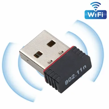 Портативная Мини Сетевая карта USB 2,0 WiFi Беспроводной Адаптер Сетевая карта локальной сети 150 Мбит/с 802.11 Ngb RTL8188 Адаптер Для Настольных ПК