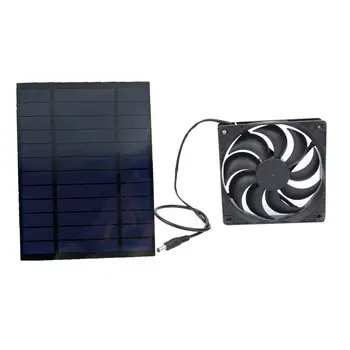 Энергосберегающий панельный вентилятор на солнечных батареях, удобный в переноске Портативный вентилятор, вентиляторы для курятника, кемпинга, каравана, теплицы, навесов