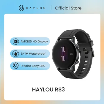 HAYLOU RS3 Смарт-часы 5ATM Водонепроницаемые GPS AMOLED HD Экран Дисплея 14 Спортивных Режимов Smartwatch Мужские Женские Часы для Android IOS