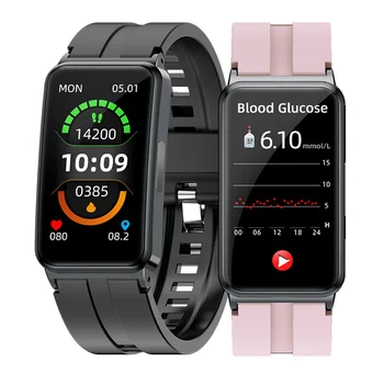 Новые смарт-часы для измерения уровня глюкозы в крови, ЭКГ, ВСР, Температуры тела, пульса, IP67, водонепроницаемый смарт-браслет для фитнеса