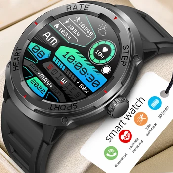 Новый круглый экран, Bluetooth, спортивные смарт-часы с тремя защитами, обнаружение состояния здоровья, частота сердечных сокращений, кровяное давление, водонепроницаемые часы для сна