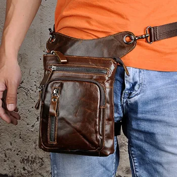 Мужская сумка BULLCAPTAIN Высокого качества, известная брендовая сумка через плечо, трендовая поясная сумка из натуральной кожи, сумка через плечо