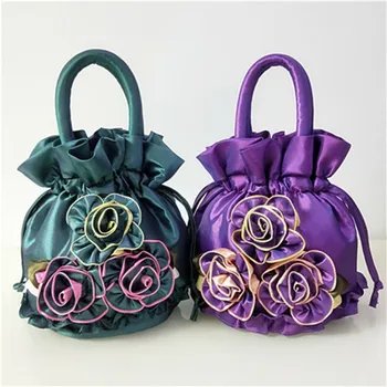 2023, Женская сумка Ручной работы с цветочным рисунком, карманная сумка для Ужина, сумочка для девочек, косметичка