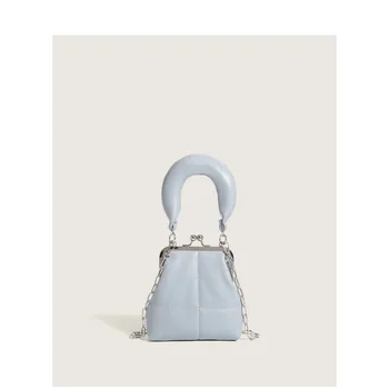 Женская Белая сумка через плечо, Маленькая Сумочка для мобильных телефонов, Синяя сумочка для вечеринки, мини-кошелек через плечо для женщин, дизайнер 2022 года