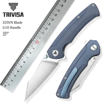 Карманный Складной Нож TRIVISA EDC для Мужчин, Стальное лезвие 3,66 