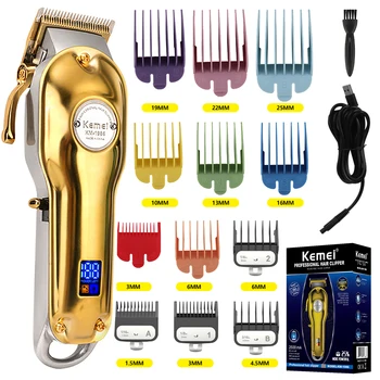 Машинка для стрижки волос Профессиональная Электрическая машинка для стрижки волос, перезаряжаемый Триммер для волос, Мужская электробритва, Парикмахерская машинка для стрижки