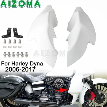 Мотоциклетный Вентилируемый Кожух Из Стекловолокна Опускает Ножные Обтекатели Для Harley Dyna 2006-2017 Street Bob Low Rider Wide Glide Sports Glide