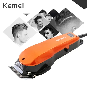 Регулируемая профессиональная парикмахерская машинка для стрижки волос Kemei, мощный проводной триммер для стрижки волос для мужчин, домашняя машинка для стрижки волос F30