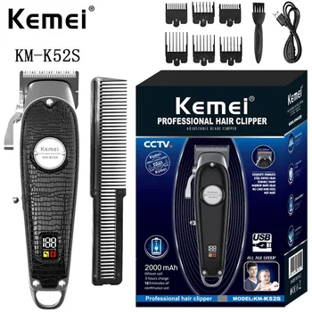 kemei km-k52s 2022 Горячая Распродажа Высококачественный триммер для быстрой зарядки волос для мужчин makina de afeitar hombre trimmer kemei