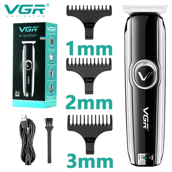 Машинка для стрижки волос VGR, Профессиональный Триммер для волос, Мини-Машинка для стрижки, Беспроводная Бытовая Мини-электрическая машинка для стрижки для мужчин V-168
