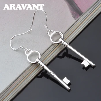 Aravant, 925 Серебряные серьги-ключи Для женщин, Модные ювелирные изделия Для Девочек, Подарки