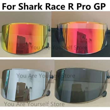 Козырек мотоциклетного шлема для Shark Race R Pro GP Shark Race-R Pro GP Шлем для защиты линз, Очки, Зеркальная маска на лобовое стекло, Велосипед, Мото