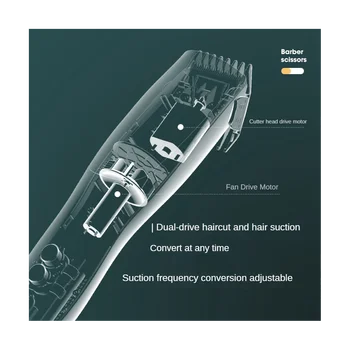 Перезаряжаемая Электрическая Машинка для стрижки волос, Триммер IPX7, Универсальная Филировочная Умная детская бритва для мужчин, Женская бритва-Черный