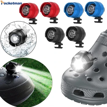 Налобный фонарь для обуви с АБС-подсветкой, крепление для фонарика для тапочек, водонепроницаемые кроссовки IPX5, Налобный фонарь 3 режима для взрослых и детей