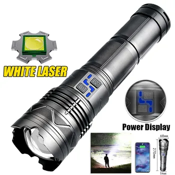 Лазерный фонарик Ультраяркий светодиодный Фонарик Типа Outdoor-C USB Может заряжать 24000 мАч/11200 мАч фонарик с зумом Мощностью 100 Вт
