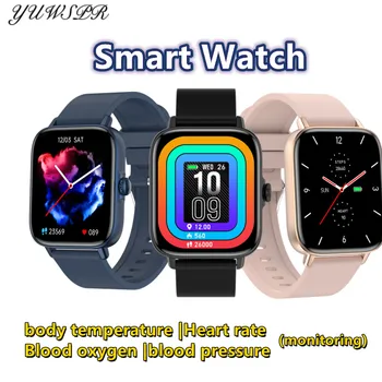 Новые Смарт-часы с Bluetooth-вызовом IP68, Водонепроницаемые, для контроля температуры тела, сердечного ритма, Фитнес-трекер, Спортивные часы T46S