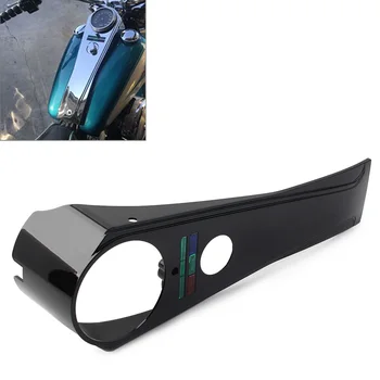 Глянцевая черная приборная панель в стиле мотоциклиста с длинным рукавом для Harley Softail На заказ FXSTC FXDG FXDWG FX