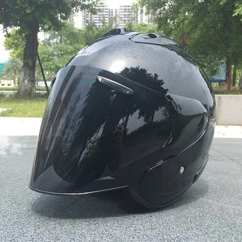 Ram3 Яркий Черный Полуошлем для Мужчин и Женщин, Мотоциклетный Внедорожный Летний Шлем Для Скоростного спуска, Горный Кросс, Casco Capacete