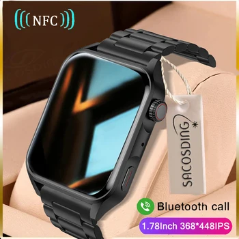 2022 Смарт-часы с NFC, Bluetooth-звонки, умные часы Для Мужчин И женщин, спортивный Фитнес-браслет, пользовательский циферблат, монитор сердечного ритма во сне