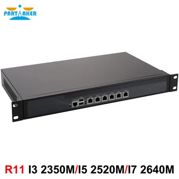 Брандмауэр Partaker R11 VPN 1U для установки в стойку сетевого устройства безопасности с маршрутизатором AES-NI ПК Intel Core I5 2520M 6 Intel Gigabit Lan