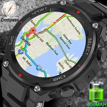 2023New Спортивные Фитнес Смарт-Часы Мужские GPS Motion Track Браслет Водонепроницаемые IP68 Bluetooth Call Smartwatch Для Android IOS