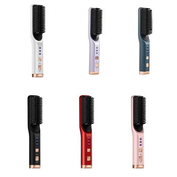 1 комплект Расчески для прямых волос Выпрямитель для волос плойка для прямых волос многофункциональная USB-зарядка белого цвета